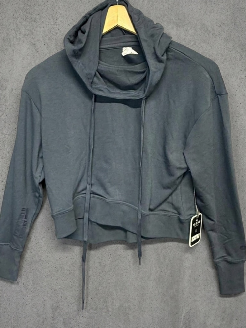 NWT Alexo Athletica Springfield Armory Cowl Hoodie Blue XS Concealed Carry CCW